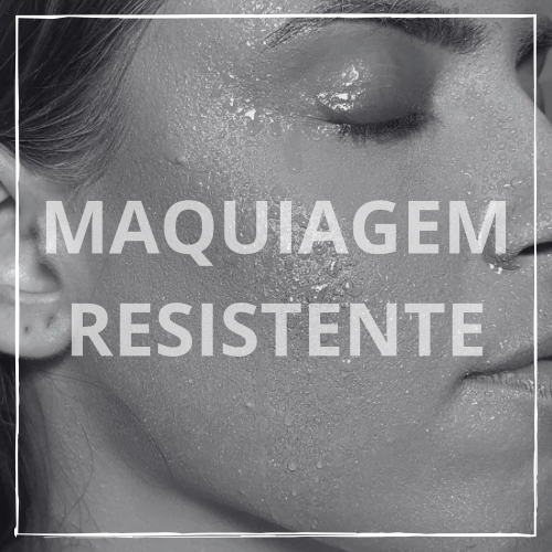 Maquiagem resistente — arte original em preto e branco